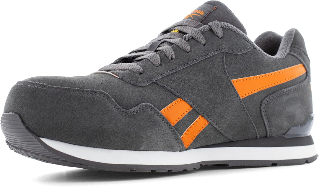 Reebok Herren Royal Glide Sneaker 36 EU Gris Orange, 36 EU Gris Orange