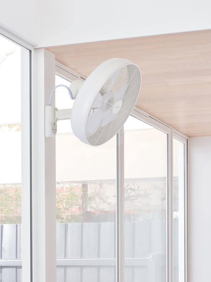 Lucci AIR Breeze Wandventilator (Ø) 460mm Flügelfarbe: Weiss Gehäusefarbe (Details): Weiss