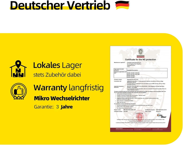 ALLDREI® Wechselrichter EZ1-M, 600W/800W updatefähig, inkl. integrierter WLAN & Bluetooth Überwachun