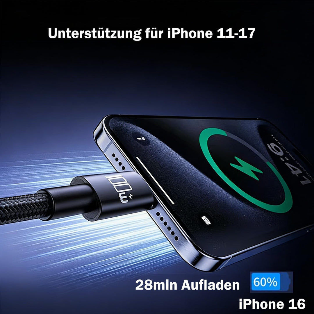 Samsung Schnellladegerät 45 W Ladegerät mit 2m Nylon Ladekabel Typ C kompatibe mit Samsung Galaxy S2