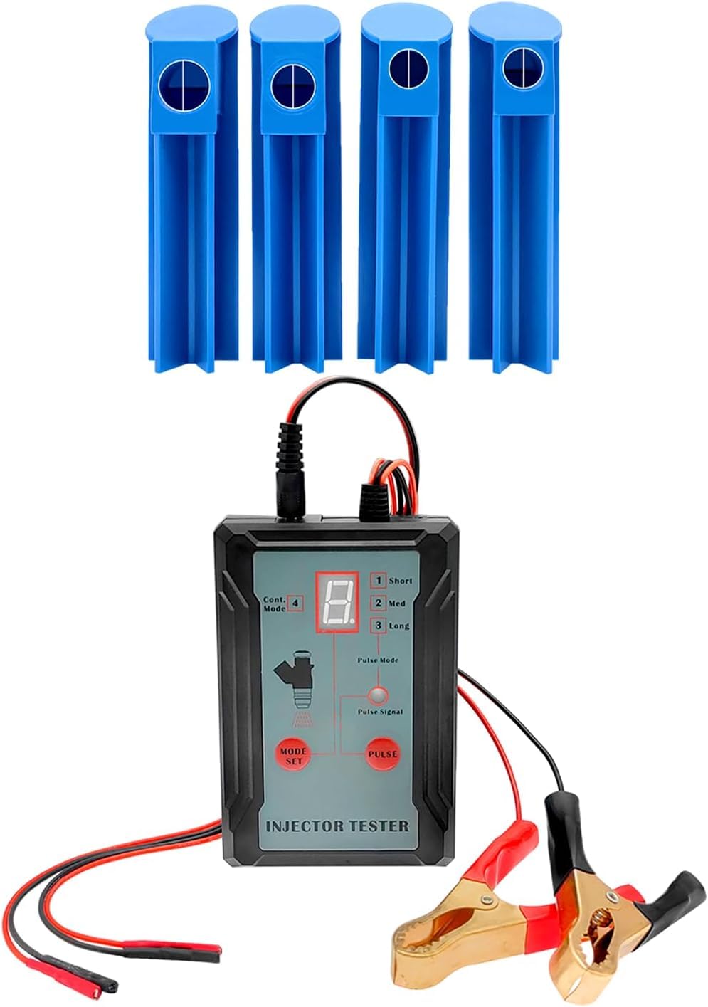 ZKTOOL Einspritzdüsen-Tester für Kraftfahrzeuge, 12V-Einspritzdüsen-Tester, Reinigungswerkzeug für K