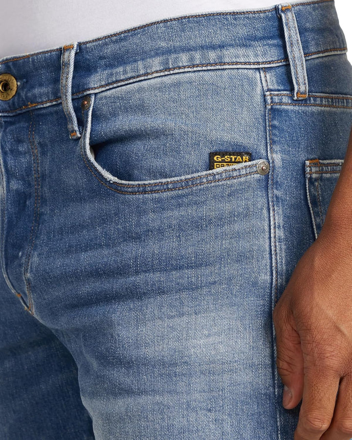 G-STAR RAW Herren 3301 Tapered Jeans 32W / 30L Blau (Worn in Azure 51003-b631-a795), 32W / 30L Blau