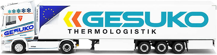 herpa 313780 Scania CS 20 HD Kühlkoffer-Sattelzug „GESUKO“ Model, Multicolor, 1:87