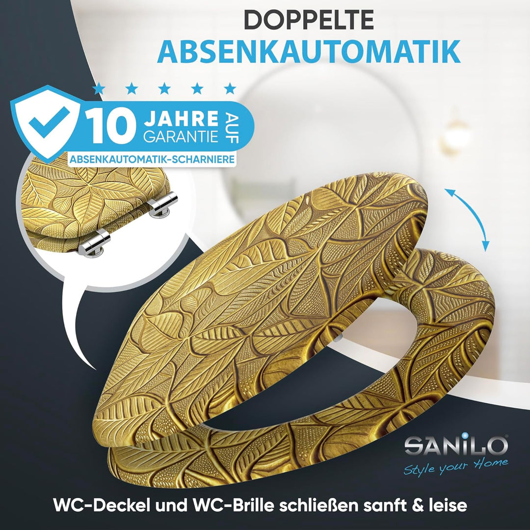 Sanilo WC Sitz mit Absenkautomatik, viele neue Toilettendeckel zur Auswahl, hochwertige Oberfläche,