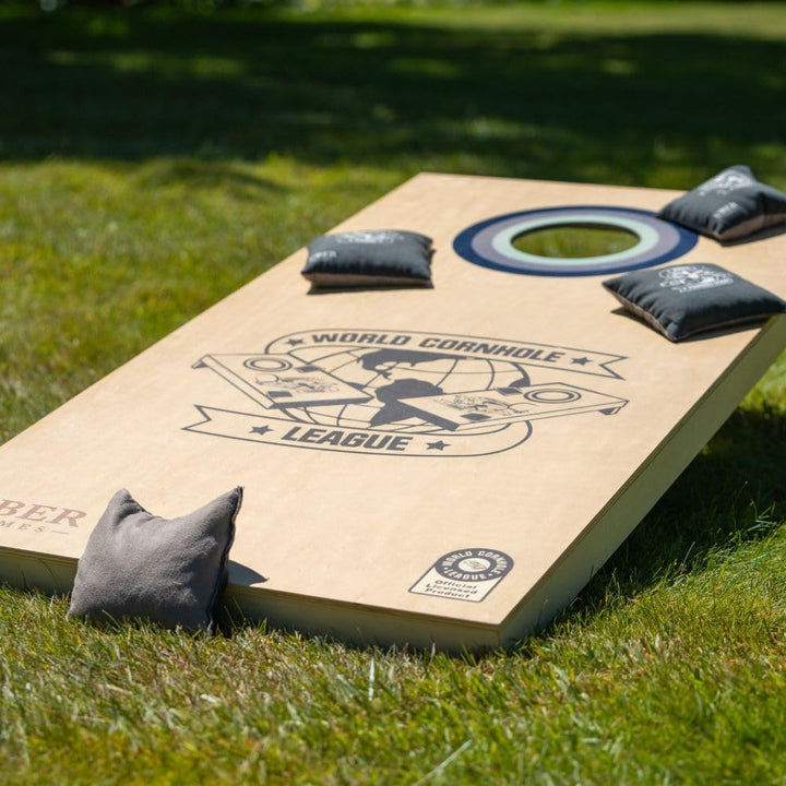 Uber Games - World Cornhole League - 120x60 cm Doppelbrett-Set & Tasche - Turnierqualität Board (4x2