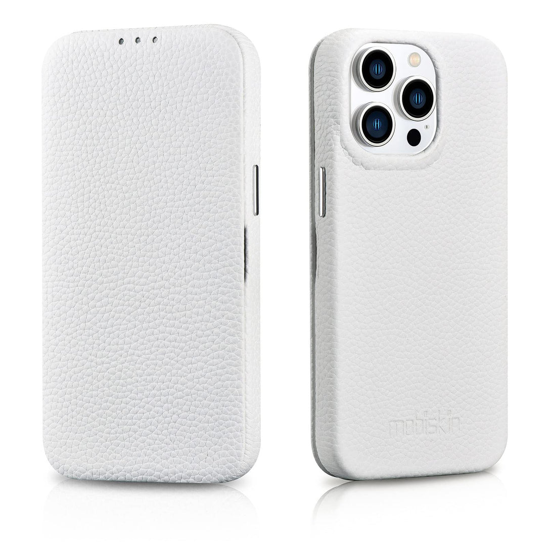 Mobiskin Hülle kompatibel mit Apple iPhone 14 PRO MAX (6,7 Zoll), Handyhülle mit echtem Leder, Case,
