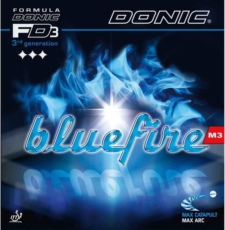 Donic Belag Bluefire M3 Schwarz 2,3 mm, schwarz, Schwarz 2,3 mm, schwarz