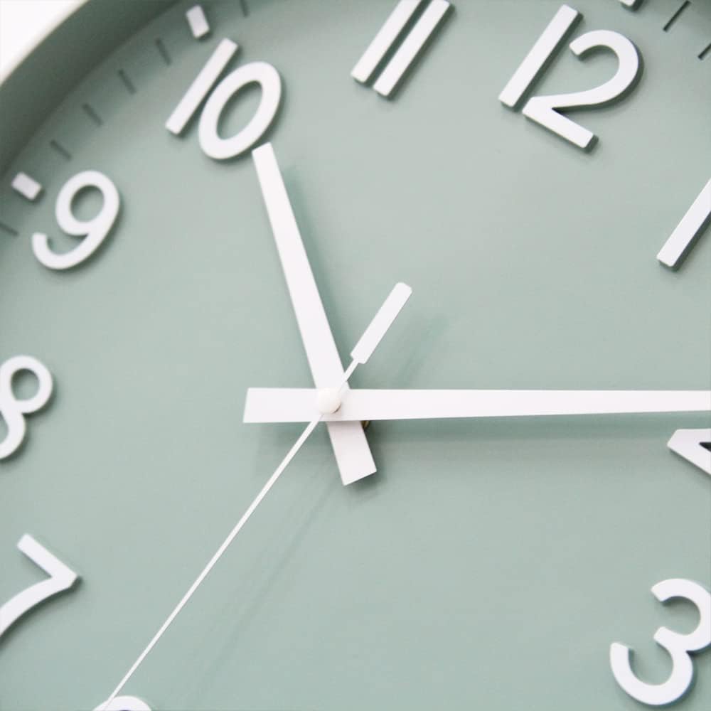 HZDHCLH 30cm Lautlos Wanduhr Schleichende Sekunde mit Arabisch Ziffer ohne Ticken für Dekoration Woh