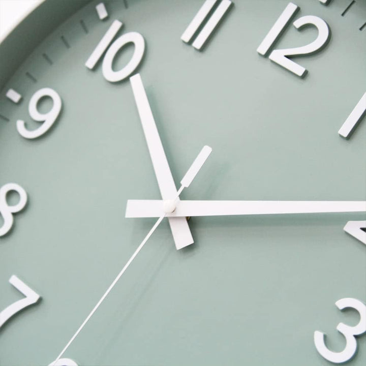 HZDHCLH 30cm Lautlos Wanduhr Schleichende Sekunde mit Arabisch Ziffer ohne Ticken für Dekoration Woh