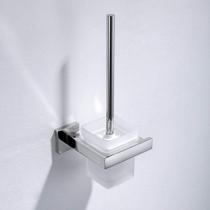 TURS Toilettenbürste mit Halter Speicher Stilvoll Metall Bürstenhalter SUS 304 Edelstahl Wall Mount,
