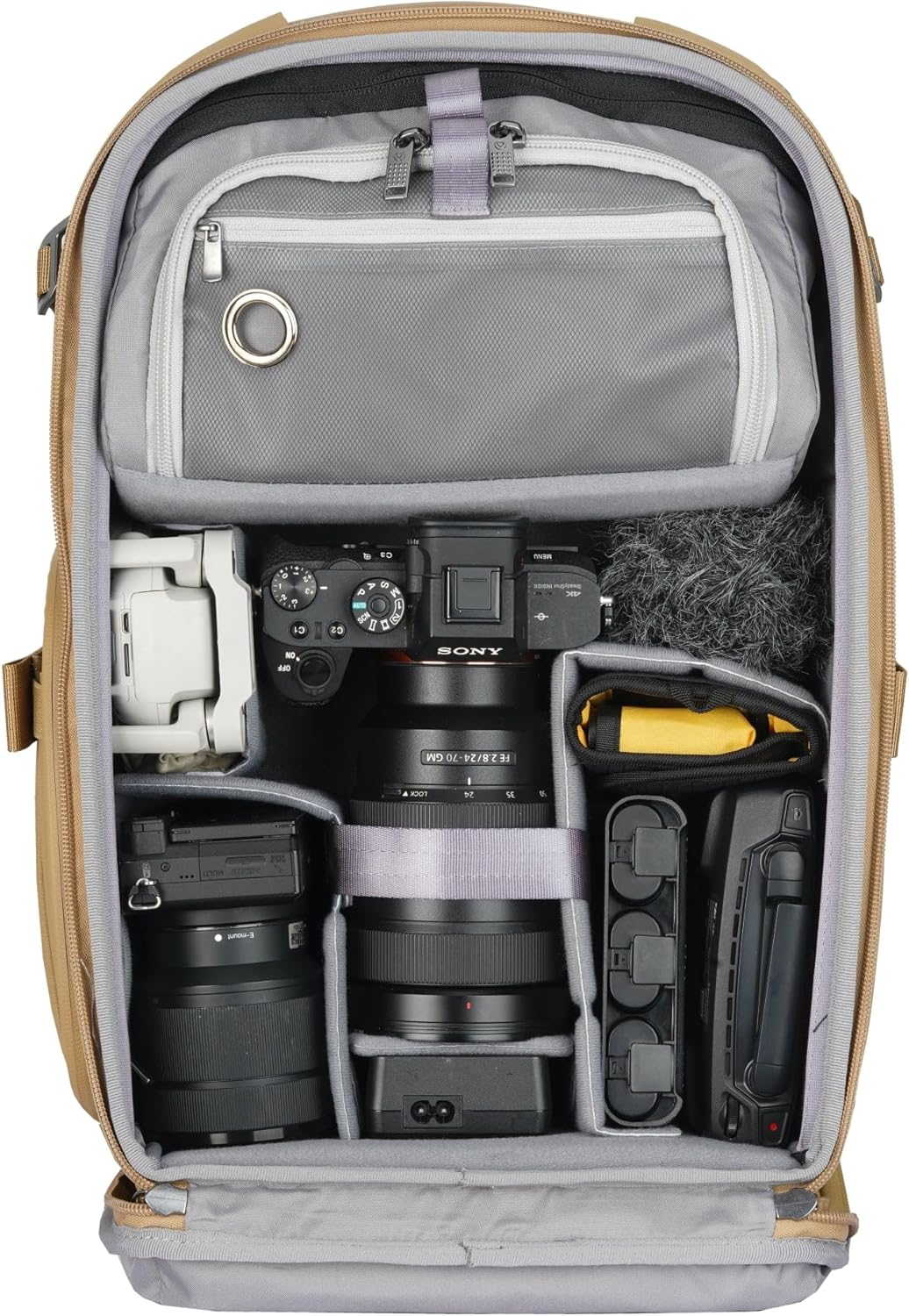 Vanguard Veo Metro B20L BG Fotorucksack für Kamera Objektive und Laptop 14 Zoll (35,6 cm), Beige