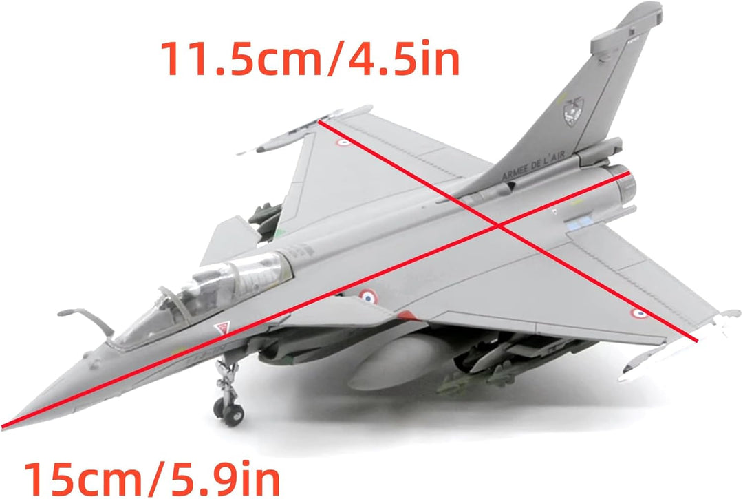 MOUDOAUER 1:100 Scale French Air Force Rafale C Libya War Fighter Model Alloy Model Diecast Plane Mo