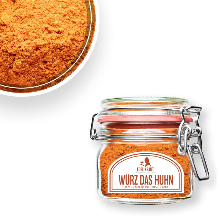 BIO Würz das Huhn Gewürzmischung 700g im Glas | EDEL KRAUT - 100% naturrein - Premium Gewürze & Gewü