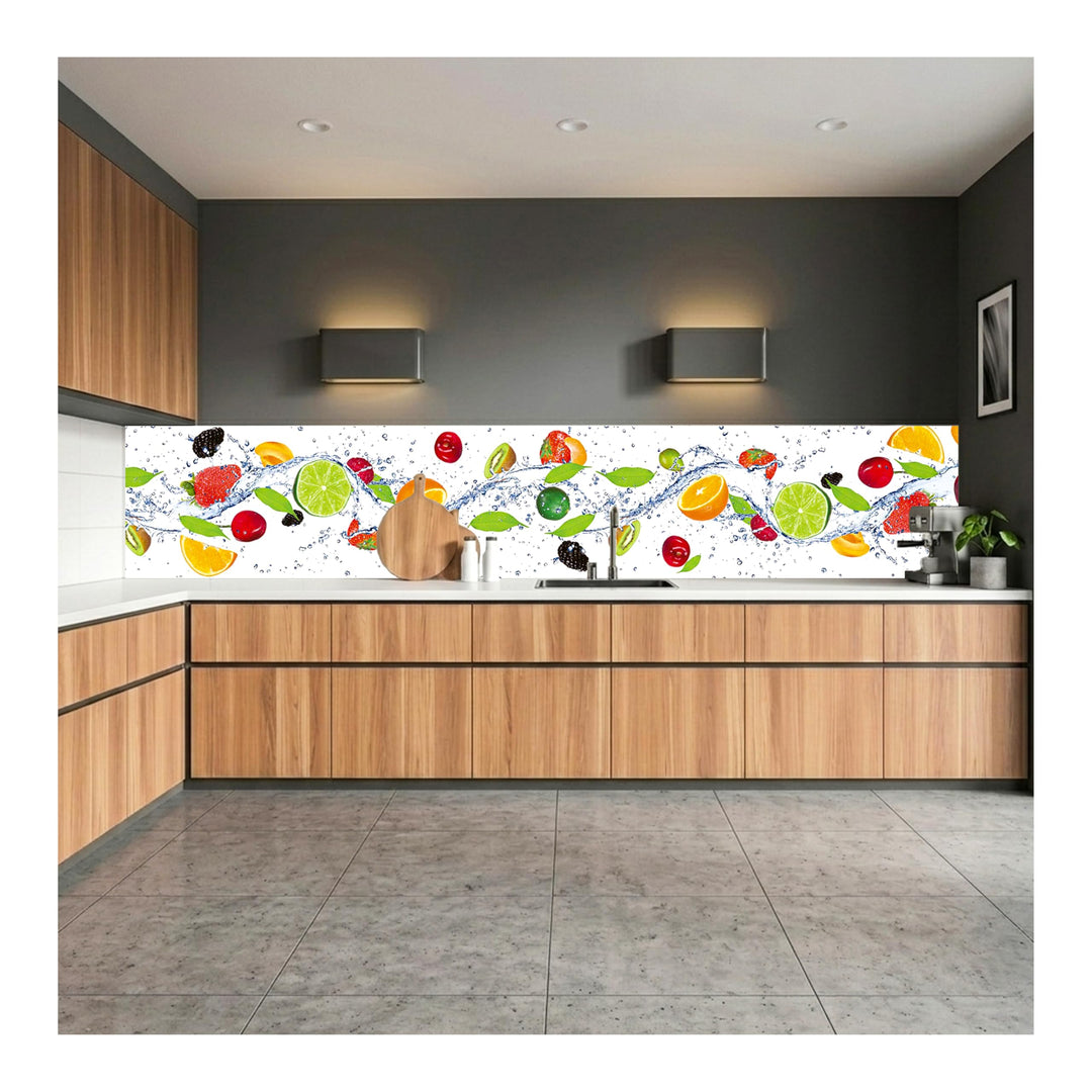 DIMEX Küchenrückwand Folie selbstklebend Obst | Klebefolie - Dekofolie - Spritzschutz für Küche | Pr