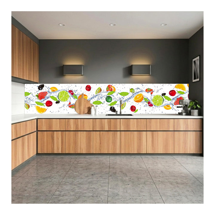DIMEX Küchenrückwand Folie selbstklebend Obst | Klebefolie - Dekofolie - Spritzschutz für Küche | Pr