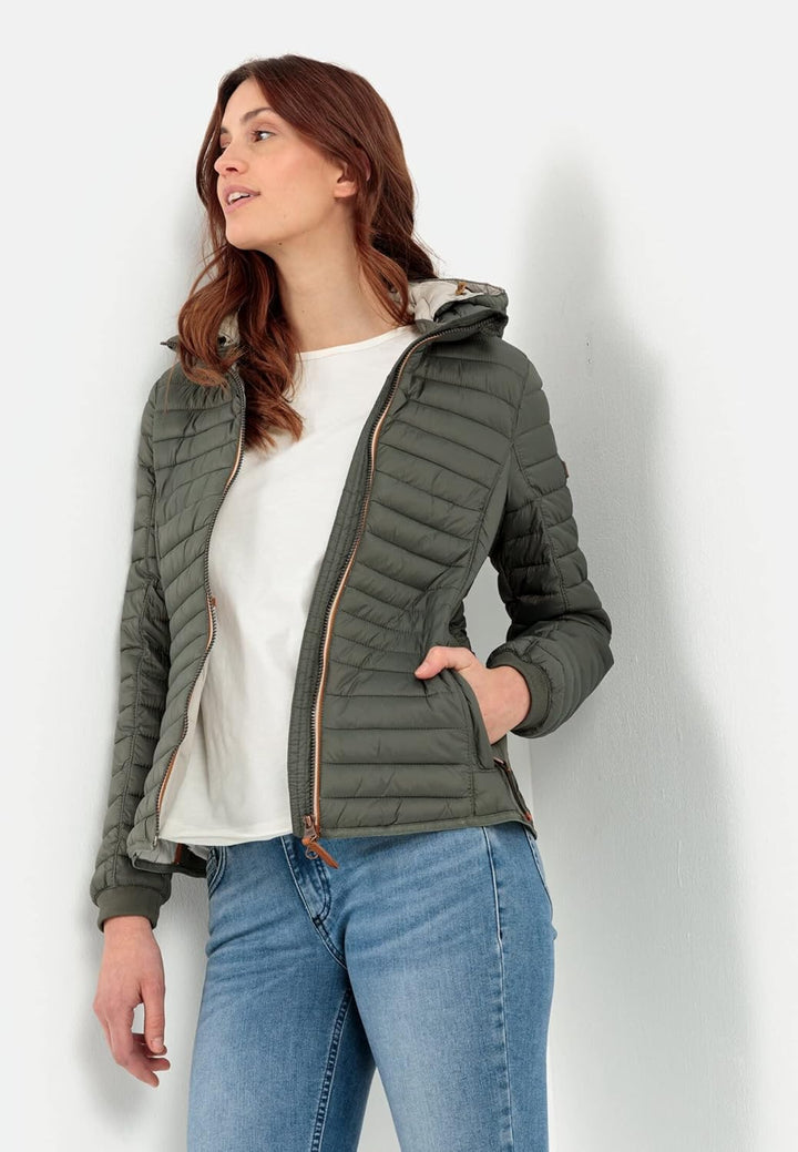 Camel Active Womenswear Damen 3309706R48 Jacke, 44 Khaki, 44 Khaki
