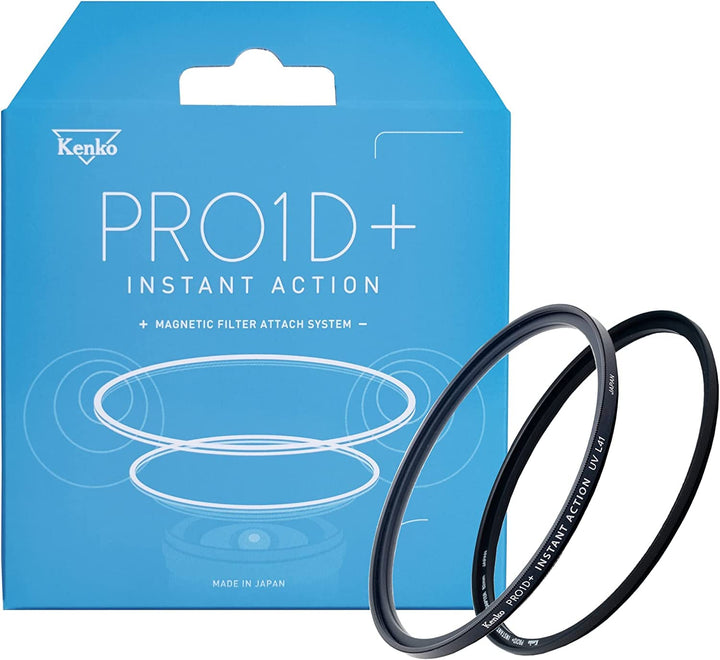 Kenko PRO1D+ INSTANT Action UVL41&amp;Adapter Ring Set 62mm Magnetic Protection Camera Lens Filter UV Se
