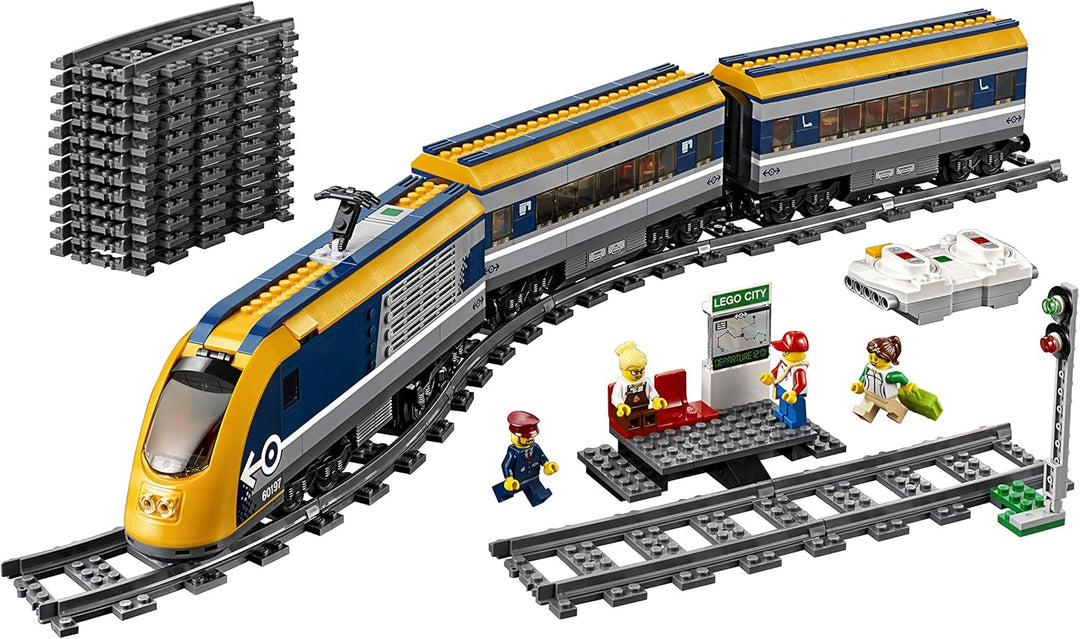 LEGO 60197 City Personenzug mit batteriebetriebenem Motor, ferngesteuertes Set mit Bluetooth-Verbind