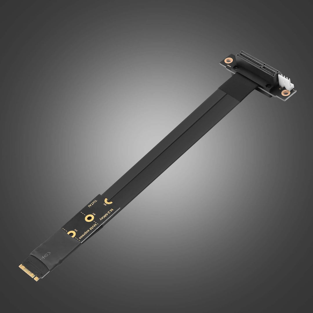 CERRXIAN M.2 NGFF NVMe M Key zu PCIE 3.0 4X Grafikkarten-Riser-Adapterkarte M.2 Key M zu PCI-E 4X Ve