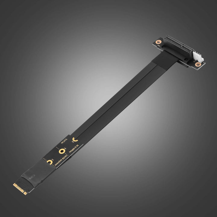 CERRXIAN M.2 NGFF NVMe M Key zu PCIE 3.0 4X Grafikkarten-Riser-Adapterkarte M.2 Key M zu PCI-E 4X Ve
