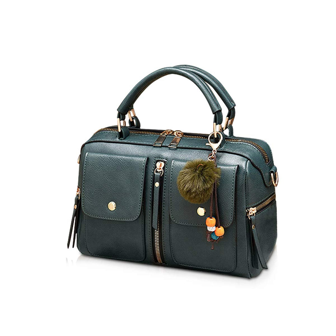 NICOLE & DORIS Damen Mode Handtaschen Modestil Kunstleder Tasche Reissverschluss Umhängetasche Damen