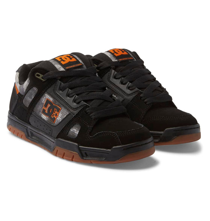 DC Shoes Herren Stag Sneaker 38 EU Black Orange, 38 EU Black Orange
