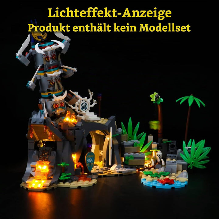 GEAMENT Licht-Set Kompatibel mit Lego NINJAGO Das Dorf der Wächter (The Keepers&