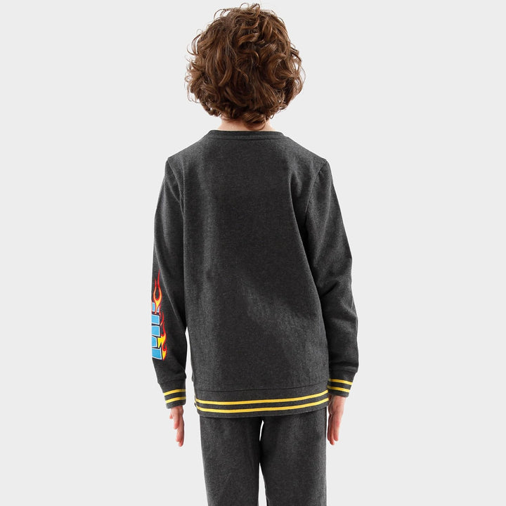 Hot Wheels Sweatshirt und Jogginghose Set | Set aus Sweatshirt und Jogginghose für Jungen | Kinder K
