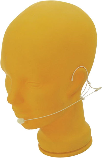 OMNITRONIC HS-1100 XLR Headset-Mikrofon | Leichtes, hautfarbenes Kopfbügelmikrofon (Kondensator)
