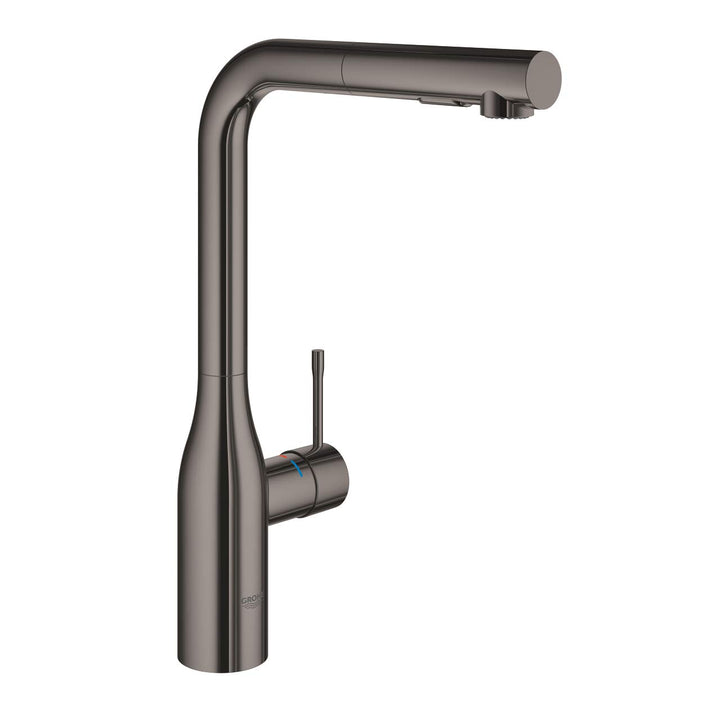 GROHE Essence, Küchenarmatur 2 Strahlarten (Wasserhahn Küche, ausziehbare Brause, 360° schwenkbar, w