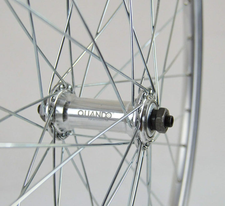 Redondo 26 Zoll Laufrad Set Hinterrad + Vorderrad Hohlkammer Felge QR Silber