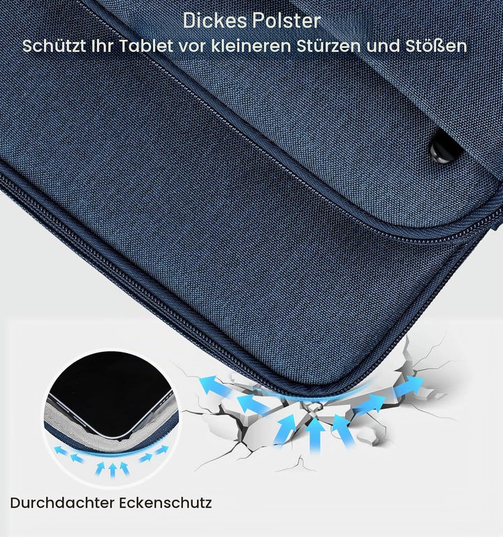 Dadanism 9-11 Zoll Tablet Tasche Schultertasche für iPad Pro/Air 11", iPad (A16) 11", i-Pad 10. Gen