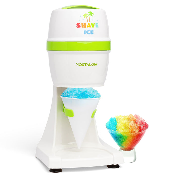 Nostalgia Snow Cone Slushie-Maschine im Retro-Stil, inklusive 1 wiederverwendbaren Kunststoffbecher
