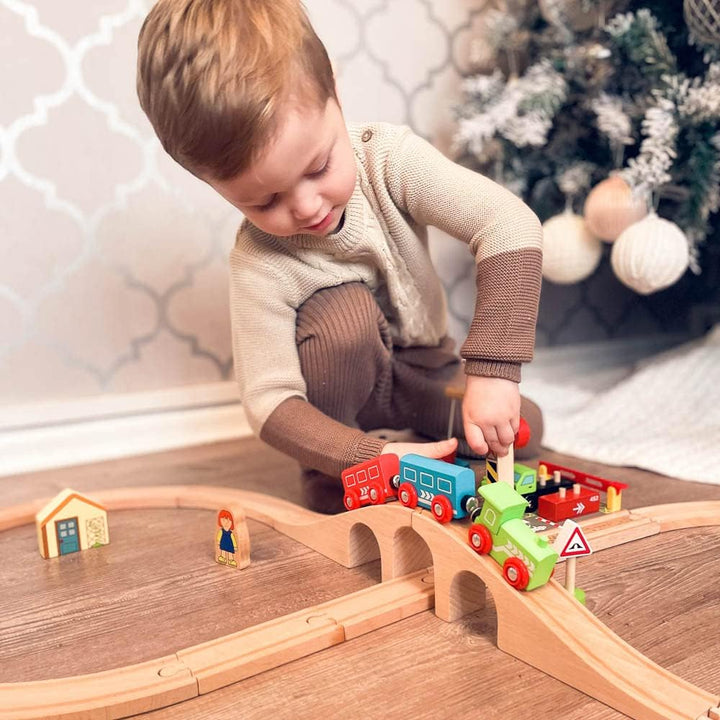 Bigjigs Rail Holzeisenbahn Set 8