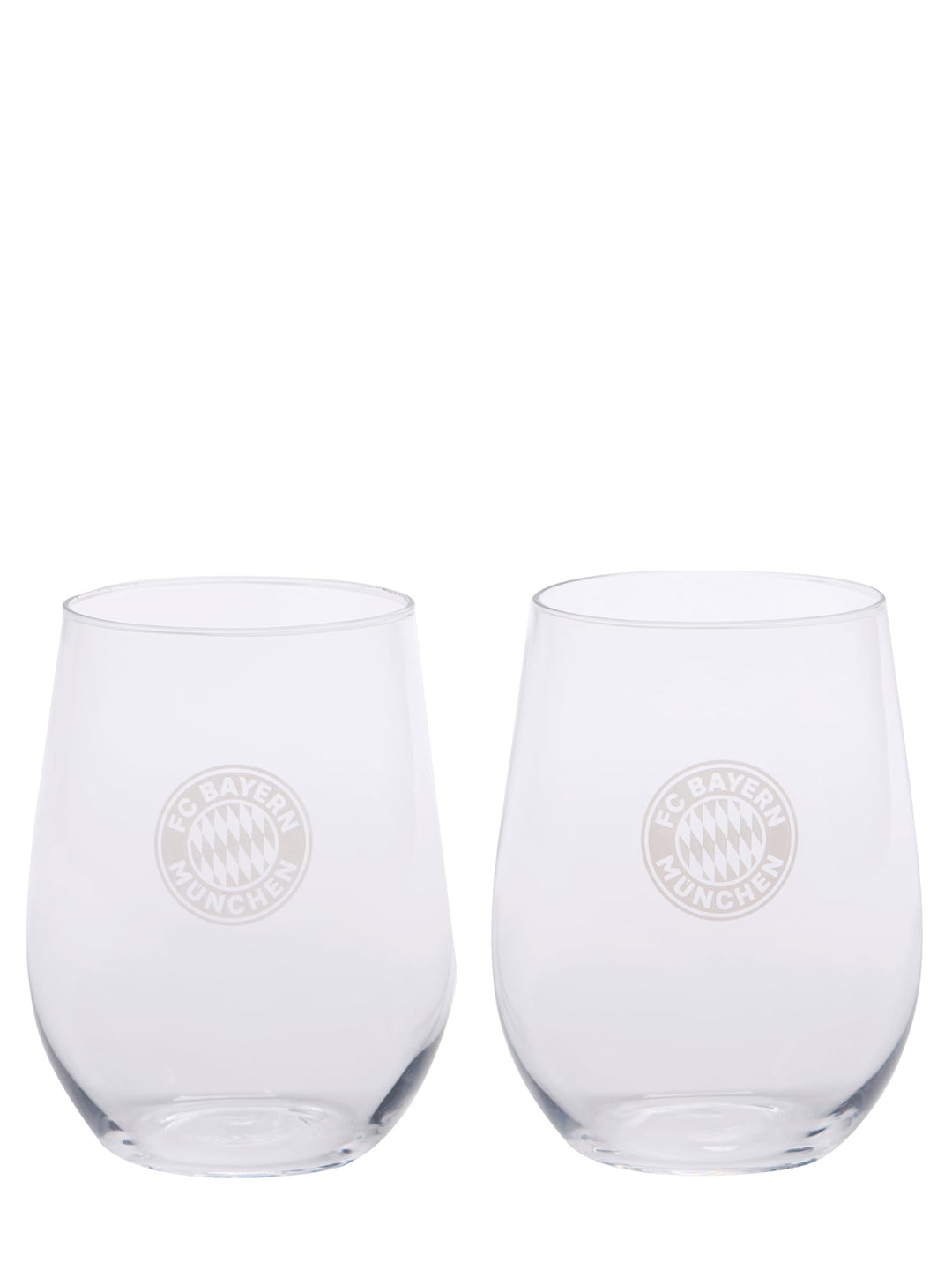 FC Bayern München Wasserglas 2er-Set I Fussball 2 Stück (1er Pack), 2 Stück (1er Pack)