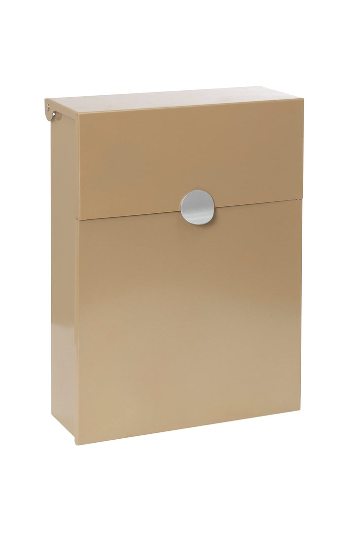 ARREGUI Tondo M E6735-SIL Briefkasten aus Verzinktem Stahl, Grösse M (DIN A4 Post), mit ihrer Hausnu