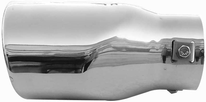 Auspuffblende Endrohr Auspuff Universell Schalldampf Edelstahl Oval bis 63mm Chrom AutoHobby