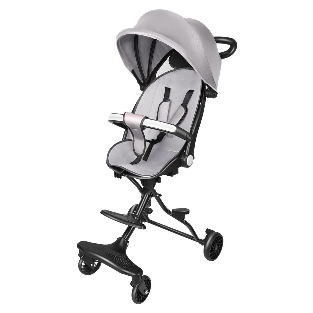 OHMG Kinderwagen,Reisebuggy, leicht und kompakt, Handgepäckgrösse, faltbarer Reise-Kinderwagen mit L