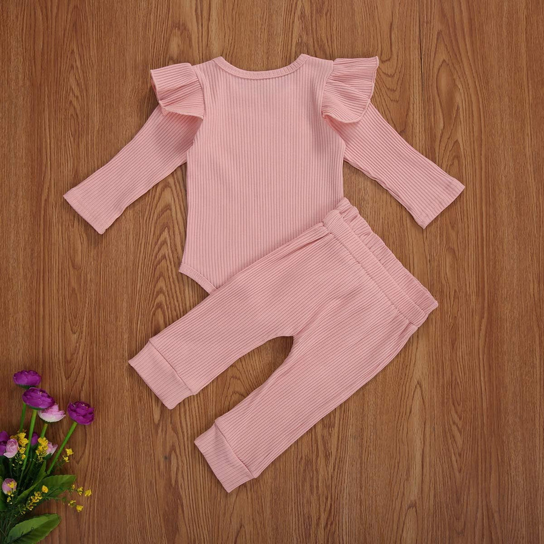 Geagodelia Babykleidung Set Baby Mädchen Kleidung Outfit Langarm Body Strampler + Hose Neugeborene W