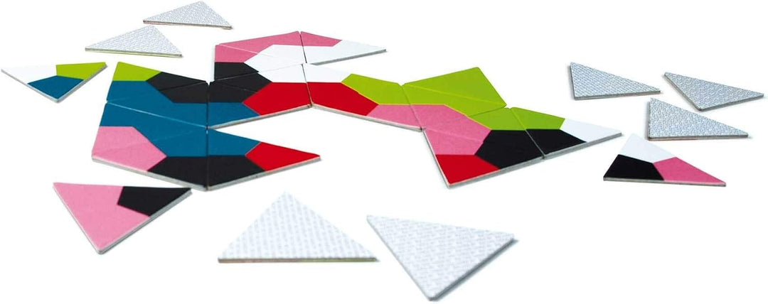 Remember Eckolo – buntes Anlegespiel mit dreieckigen Karten für Erwachsene und Kinder ab 6 Jahren, G