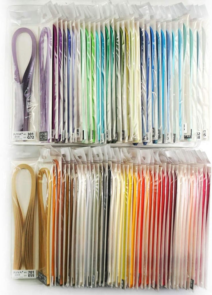 JUYA Papier Quilling Sets von Tant 72 Farben und 72 Packungen, Papierbreite: 1,5mm 72 Farben Breite