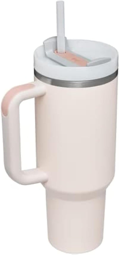 Stanley , Edelstahl , Quencher H2.0 Becher mit FlowState-Deckel, 1,2 l, Rosenquarz (Rose Quartz) Mod