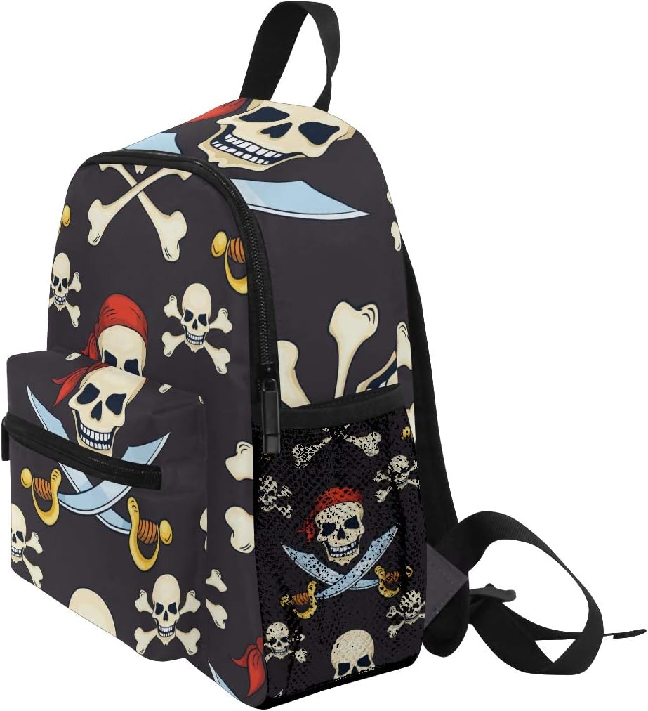 Kinderrucksack Piratenschädel Kindergarten Kindergartentasche für Kleinkinder Mädchen Jungen
