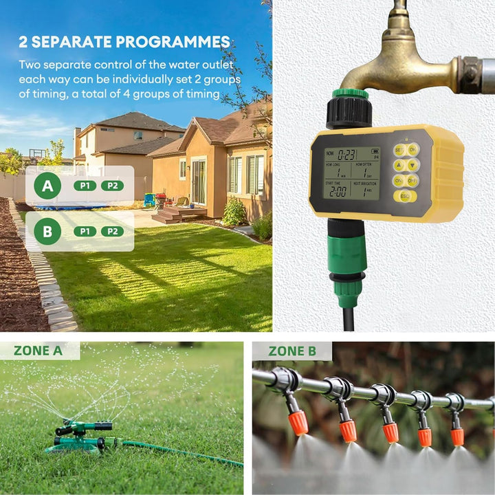 Solar Sprinkler Timer Einstellbarer Solarpanel Typ C Port Automatisch Gartenschlauch Wasser Timer mi