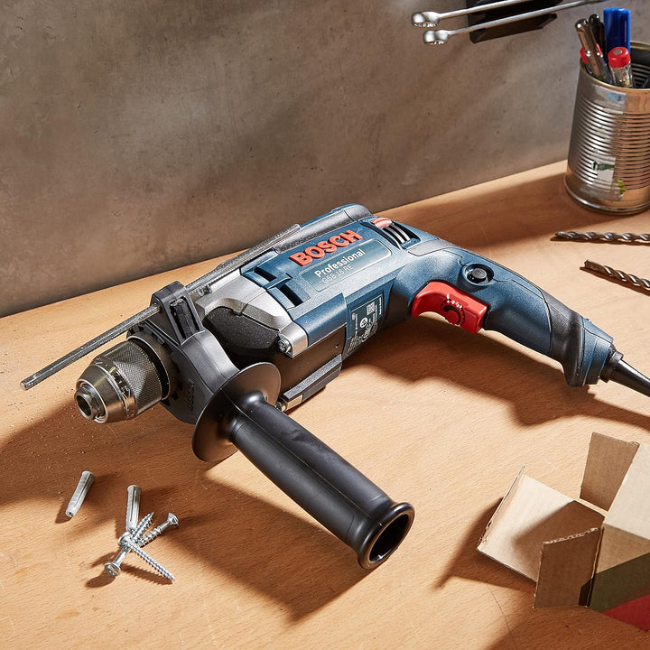 Bosch Professional Schlagbohrmaschine GSB 16 RE (inkl. Schnellspannbohrfutter 13mm, Tiefenanschlag 2