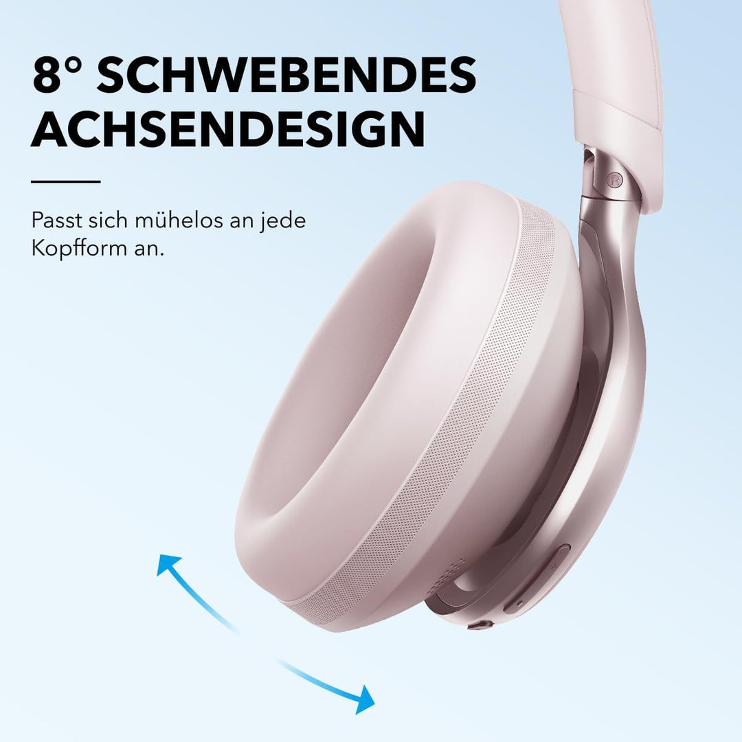 soundcore by Anker, Space One, Active Noise Cancelling Headphones, 2X Stronger Voice Reduction, 40H
