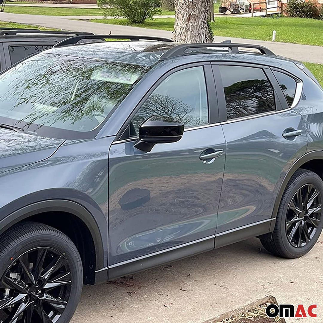 OMAC Dachreling Dachgepäckträger kompatibel mit Porsche Cayenne 9PA 2002-2010 Alu Schwarz Cayenne 20