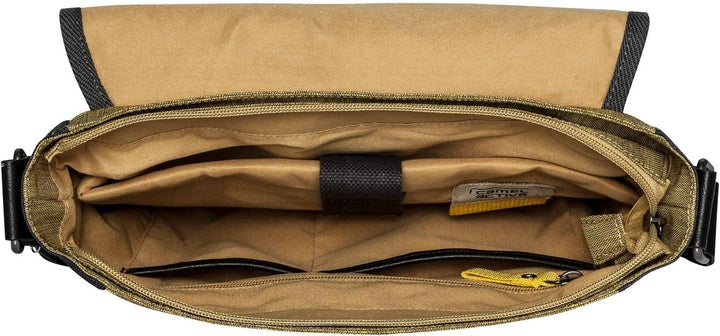 camel active Satipo Herren Umhängetasche Messenger Bag Gelb, Gelb