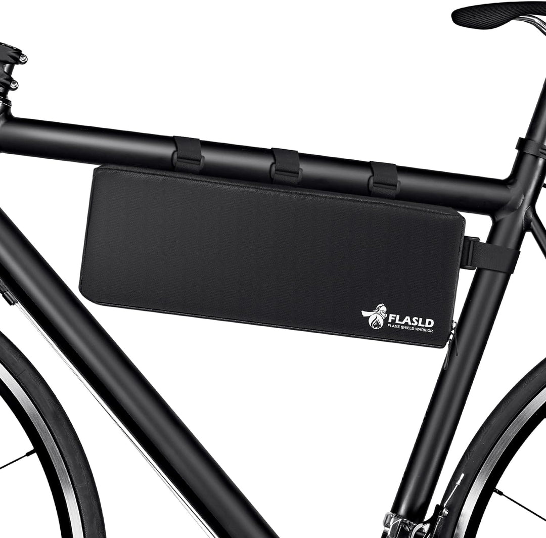 FLASLD Fireproof Electric Scooter Battery Hanging Bag, Ebike Battery Bag, Electric Bike Bicycle Sadd