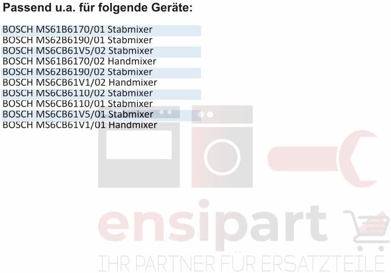 Schneebesen für Stabmixer kompatibel mit Bosch 12027763 Rührbesen